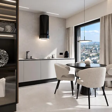 Level 25 Premium Apartament, Free Garage, Air Condition, Self Check-in * Katovice